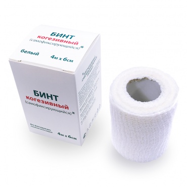 Bandages cohesive self-fixing