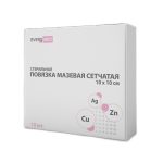 Повязка мазевая сетчатая стерильная Cu Zn + Ag EVERSMED, 10 × 10, №10