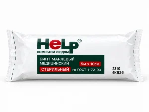 Бинт марлевый медицинский стерильный HELP