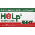 Бинт марлевый медицинский нестерильный в индивидуальной упаковке HELP